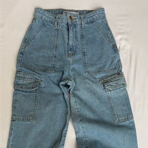 Zara Light Blue Flare & Wide Leg Jeans